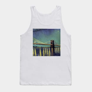 Brooklyn Bridge in Van Gogh's style Tank Top